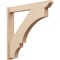 Ekena Millwork 5 1/2-in W x 36-in D x 36-in H Balboa Slat Rough Cedar Woodgrain TimberThane Outlooker, Primed Tan OUTUR055X36X36BOA24RCPR - alternate 1